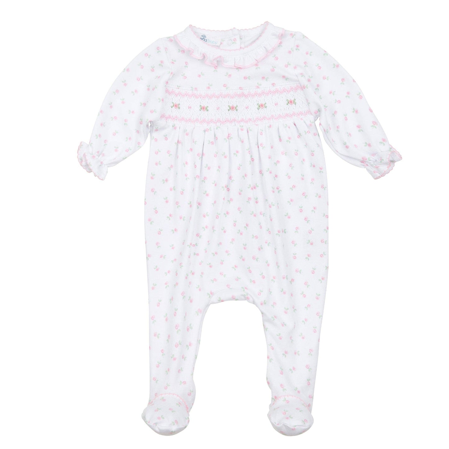 Juliette's Classics Smocked Footie (Pink)