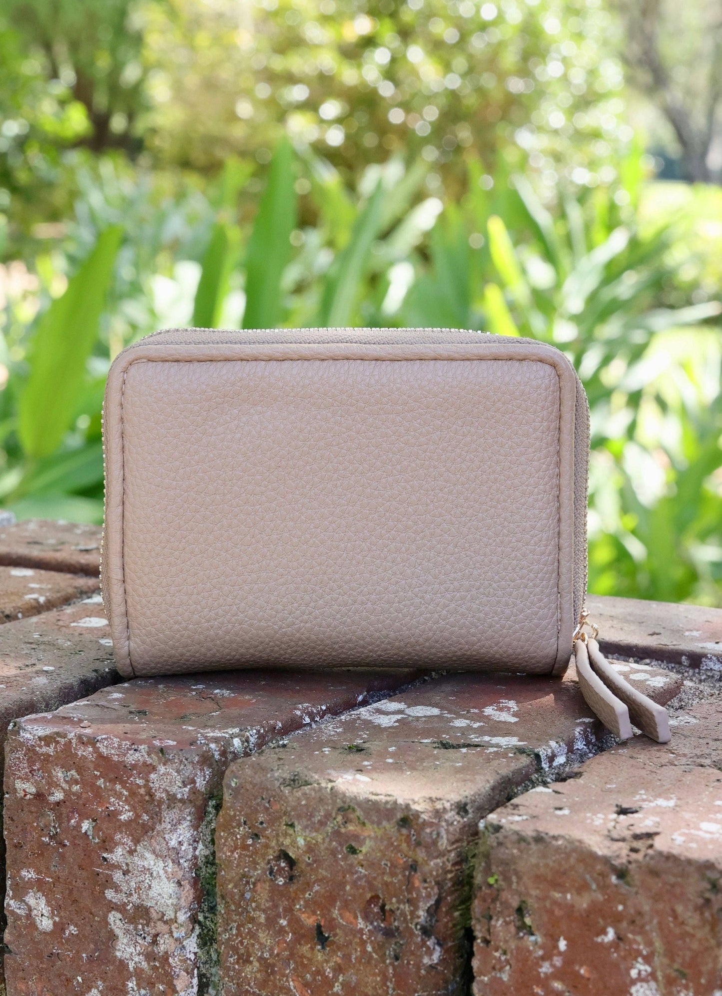 Nadine Zippered Wallet (Taupe)