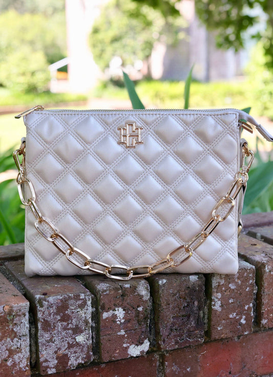 Ariana Crossbody (Pearl Quilted)