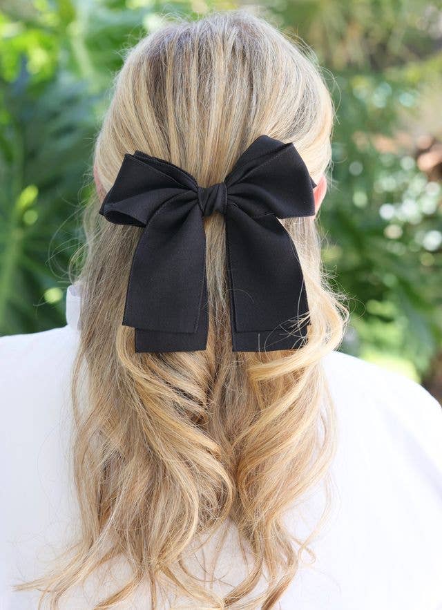 Gino Hair Bow (Black)