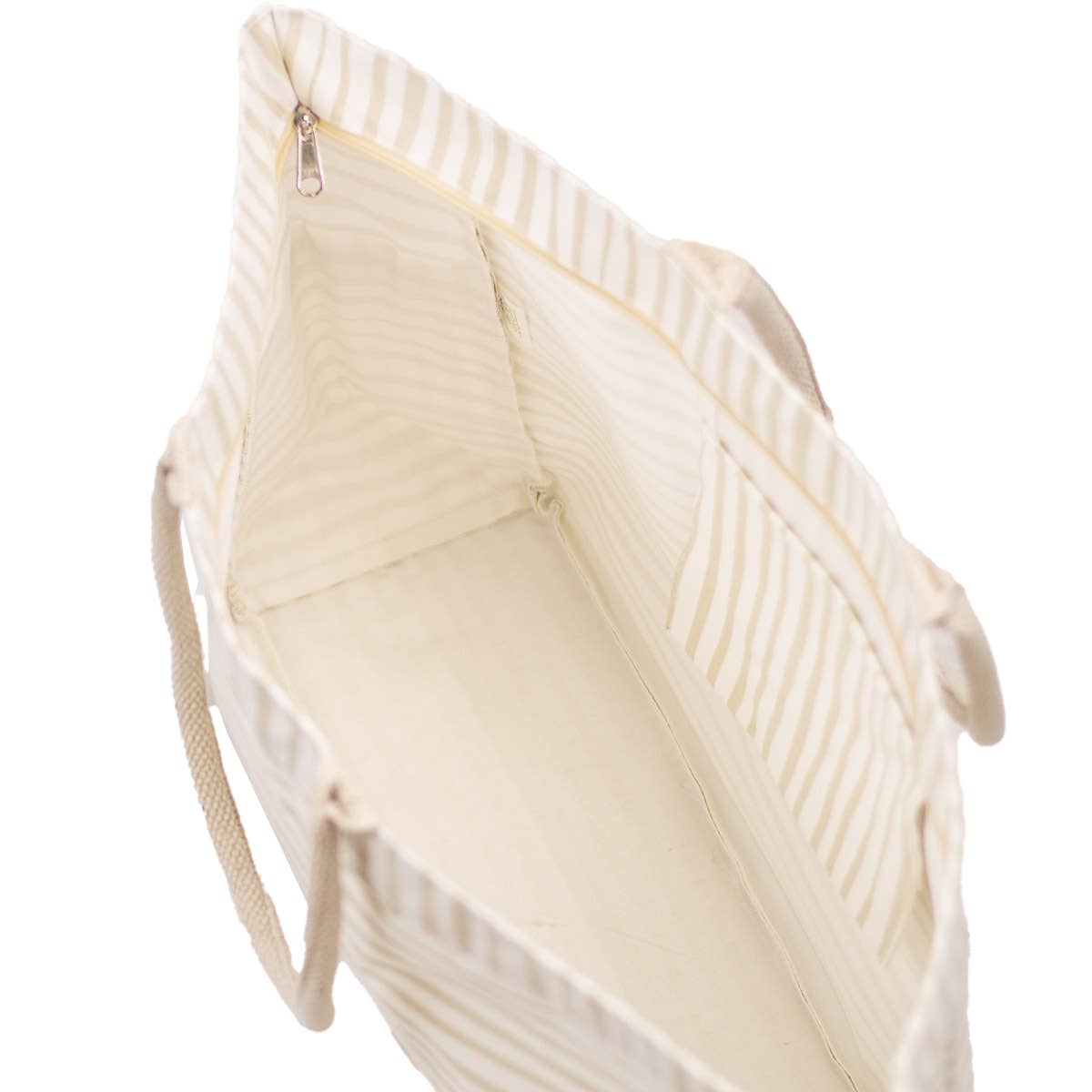 Fiji Stripe Durham Tote   (White/Shell)