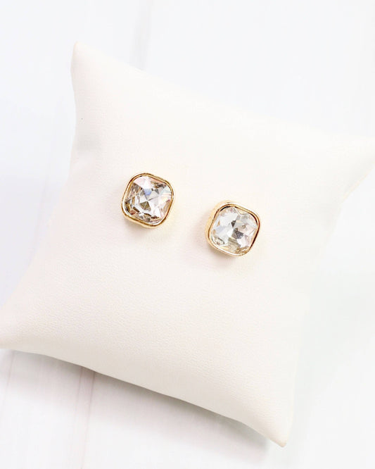 Fontaine Crystal Stud Gold