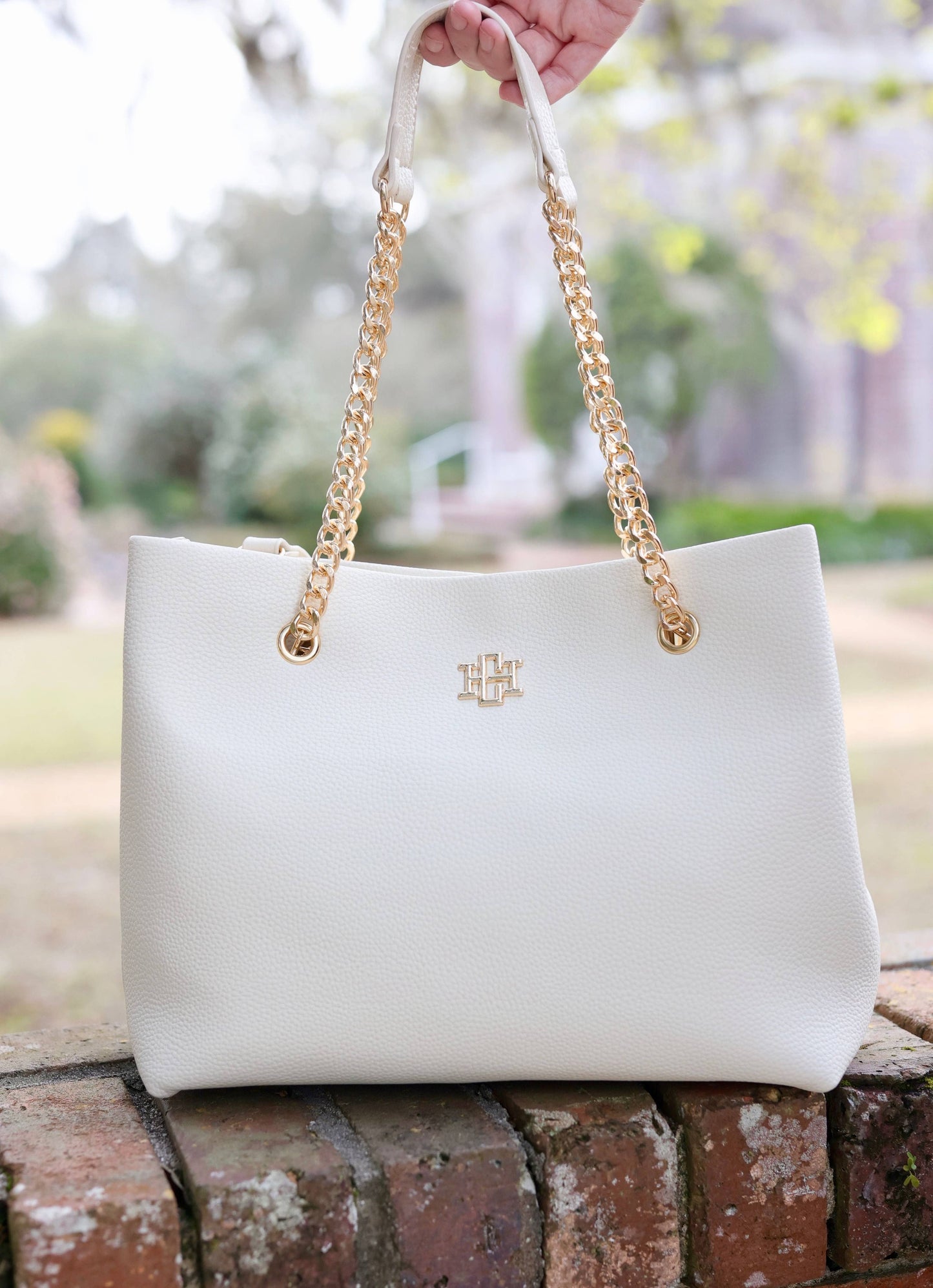 Blair Tote: Cream