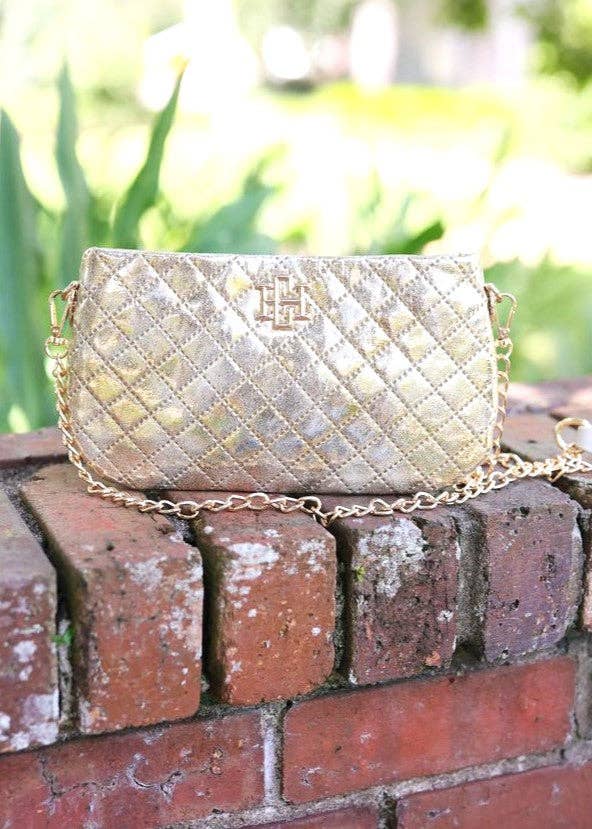 Livi Quilted Crossbody (Champagne)