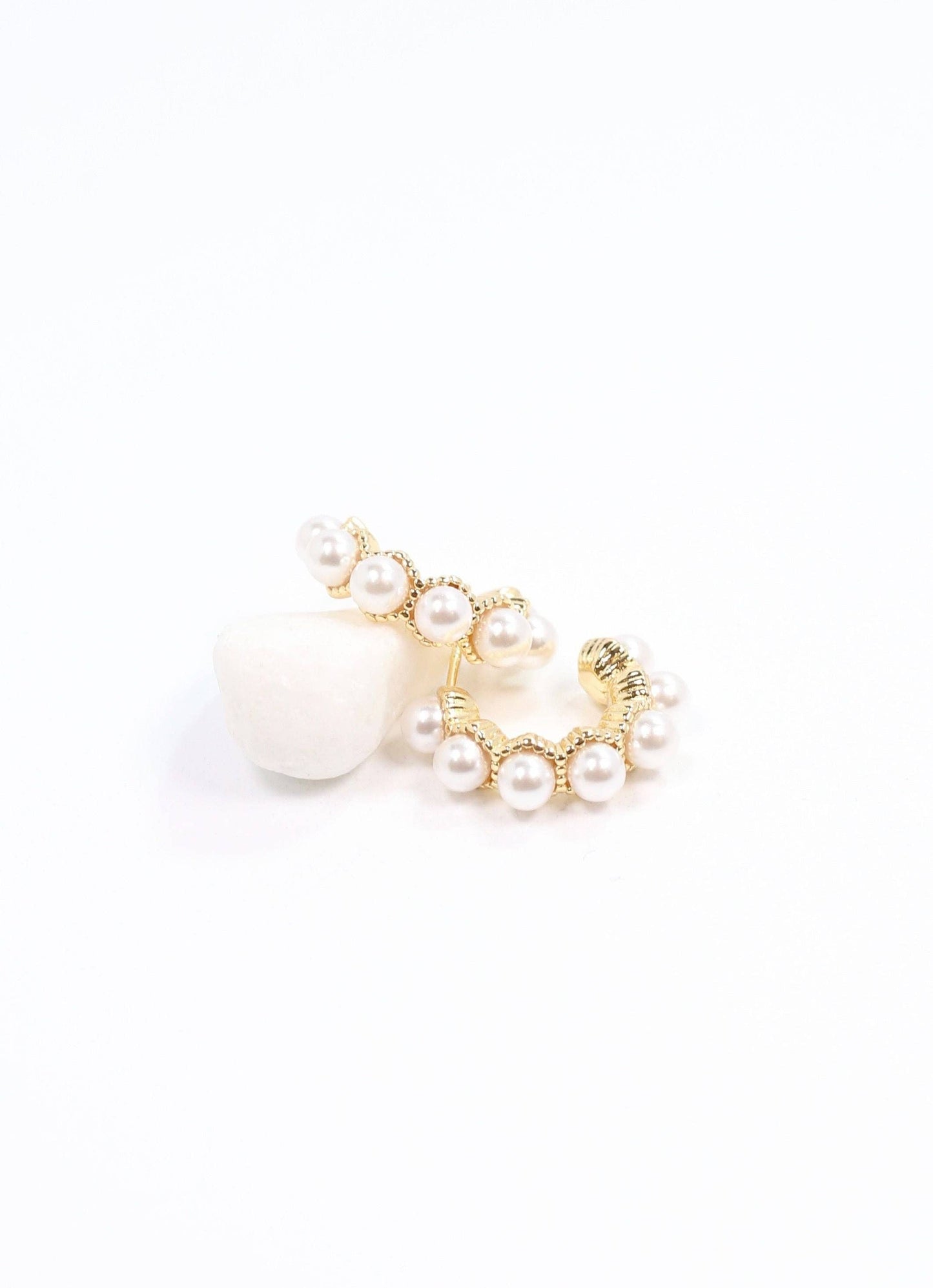 Napoleon Pearl Hoop Earrings