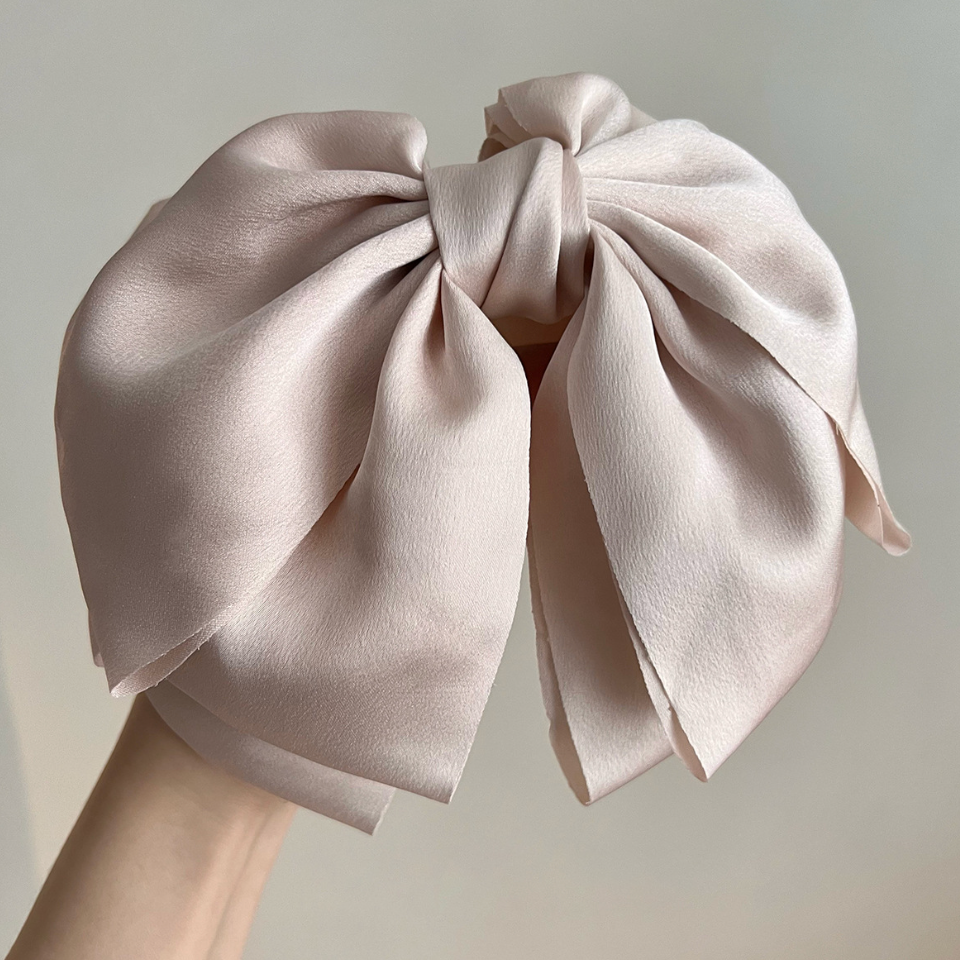 Mori Style Women's Hair Clip Satin Bow Headdress