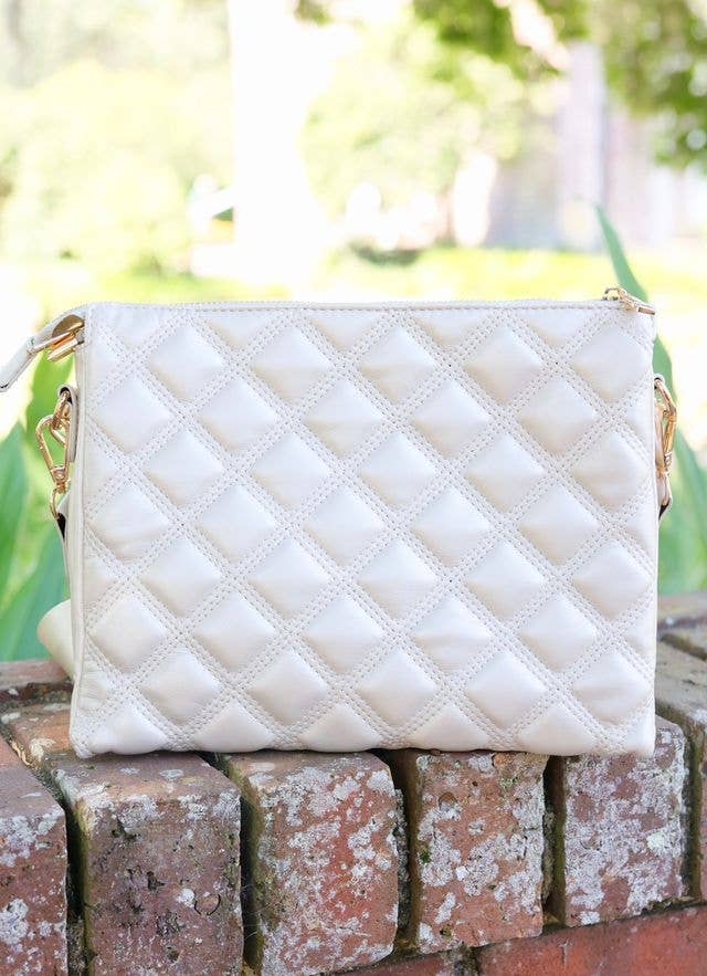 Ariana Crossbody (Pearl Quilted)