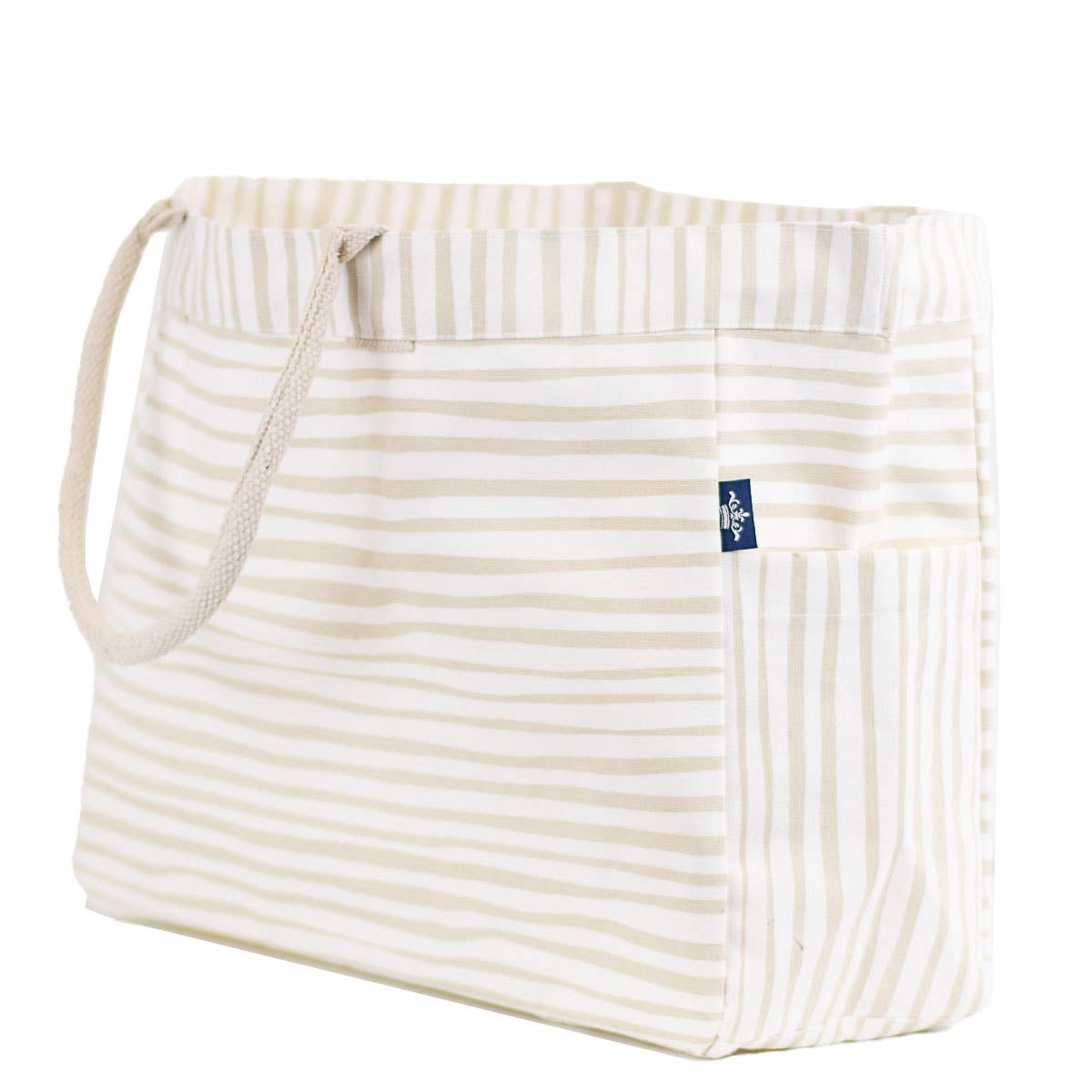 Fiji Stripe Durham Tote   (White/Shell)
