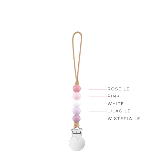 Quinn Cutie Clip (Pacifier Clip): Ruffle