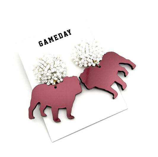 Bulldog Earrings