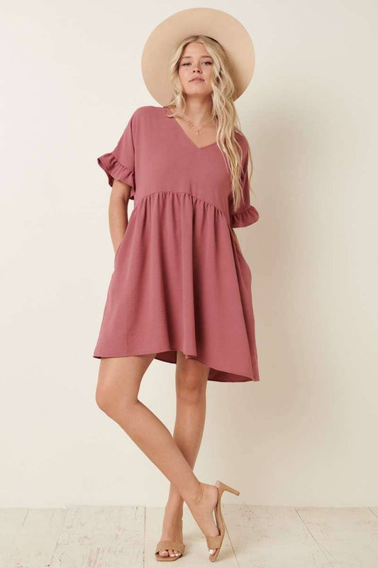 Airflow Dolman Dress (Mulberry)