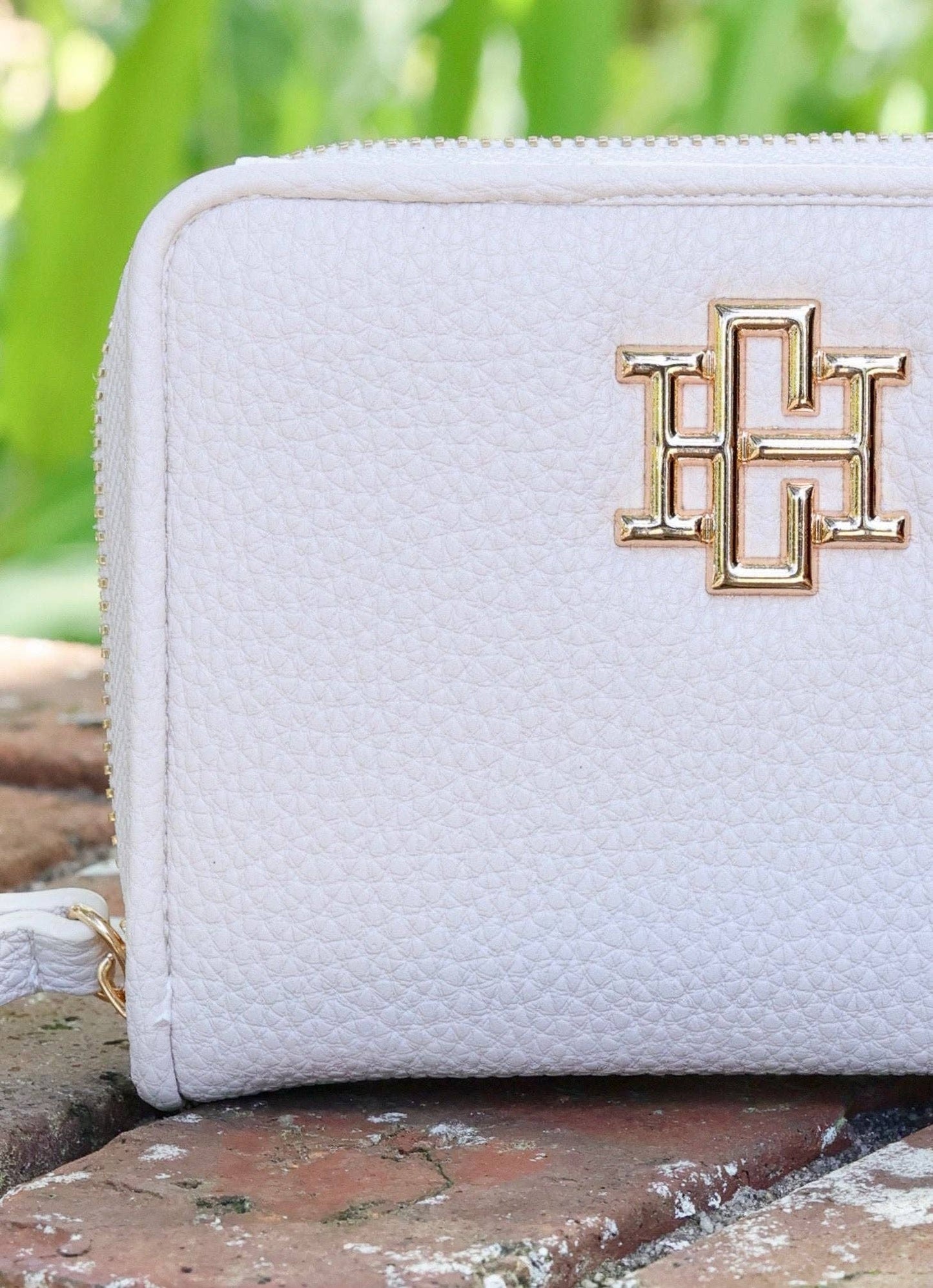 Nadine Zippered Wallet CREAM