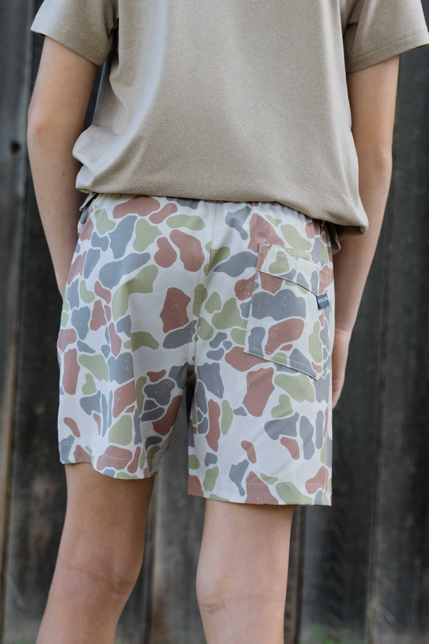 Boy's Everyday Shorts - Driftwood Camo/Grey