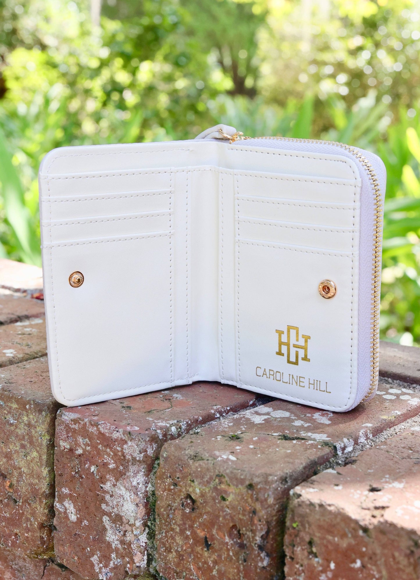 Nadine Zippered Wallet (Cream)