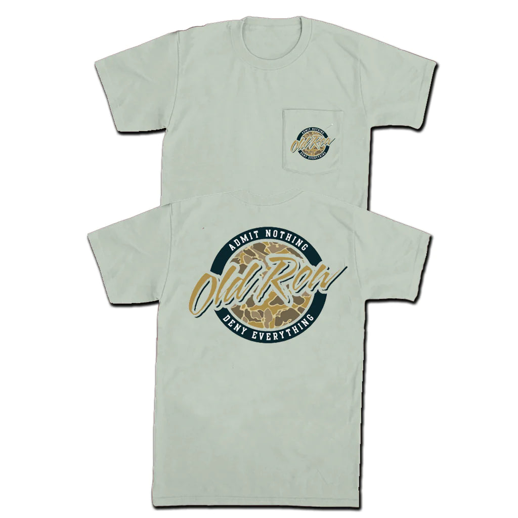 Old Row Outdoors 80s Camo Circle Pocket Tee (Bay)