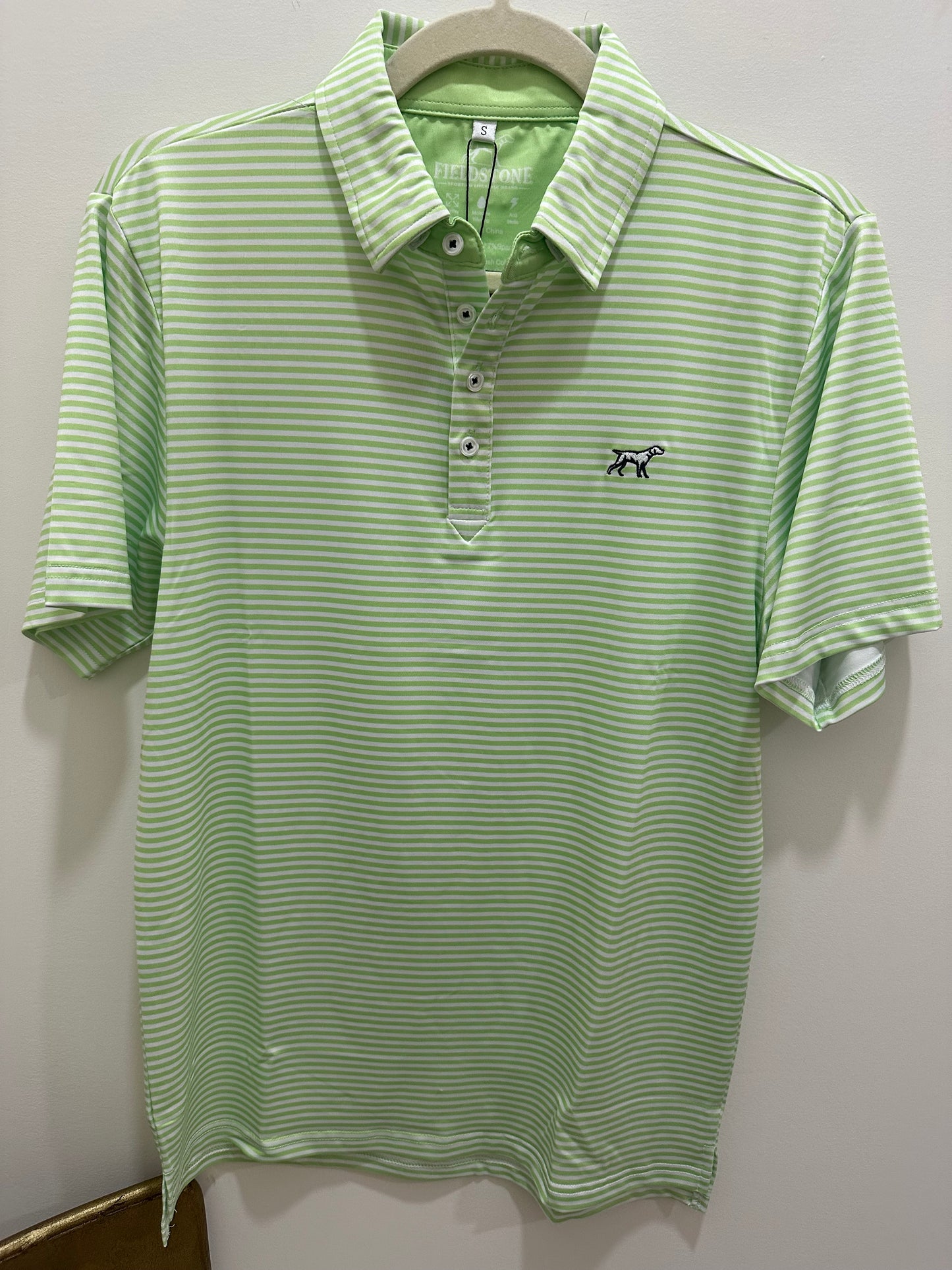 The Marshall Polo (092): Lime/White