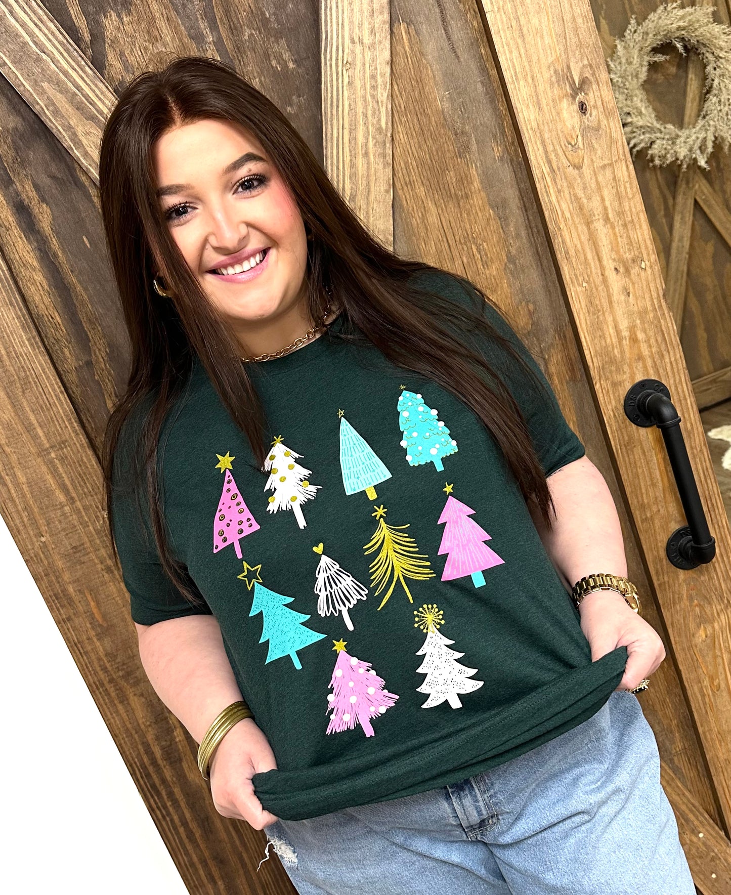 Hunter Green Trees Tee