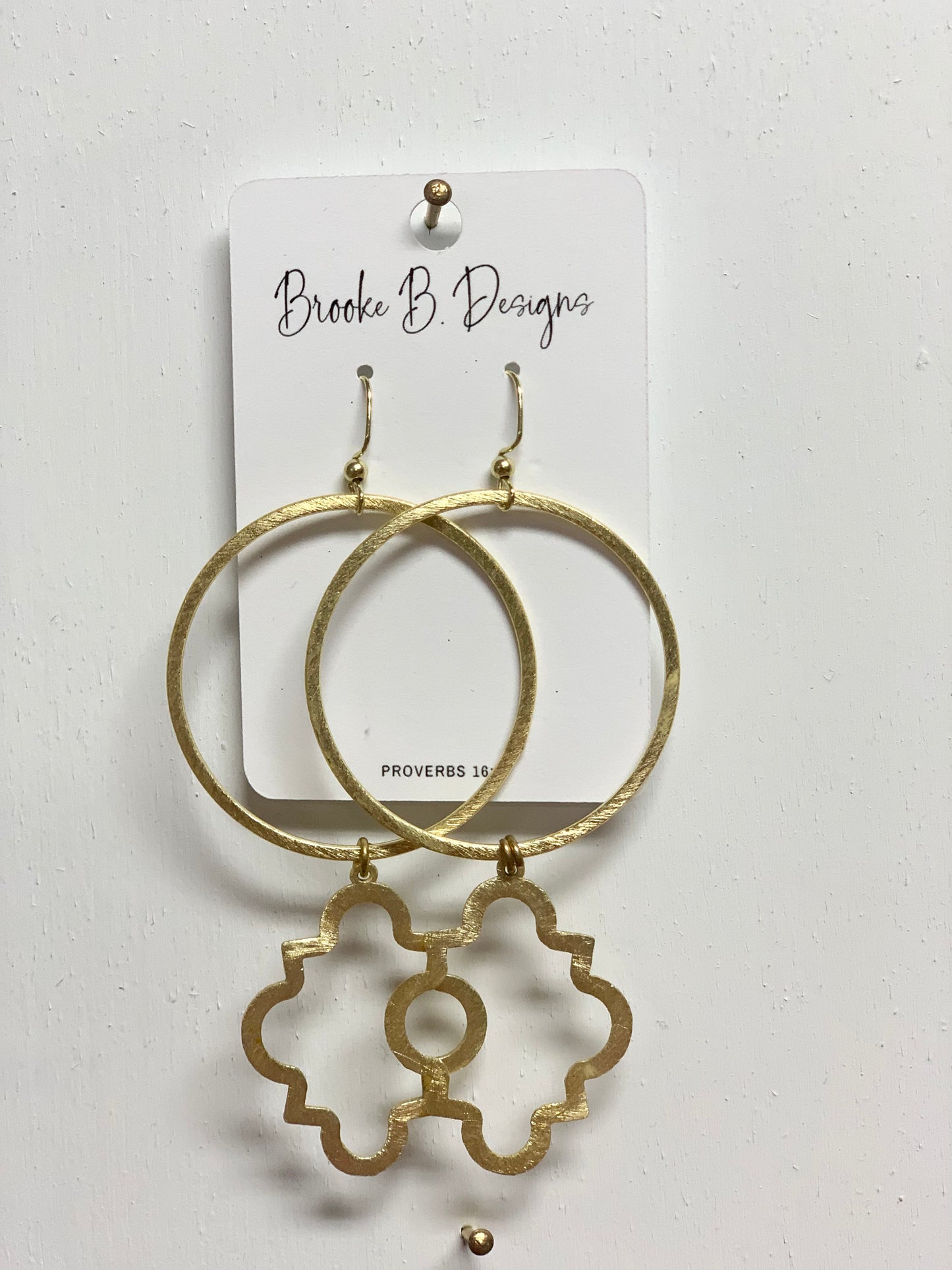 Quatrefoil Drop Earrings