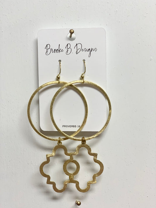 Quatrefoil Drop Earrings