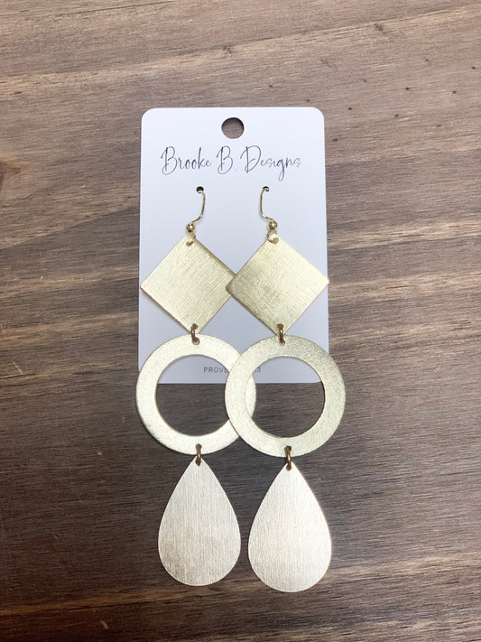 Multi Shape Earrings Teardrop