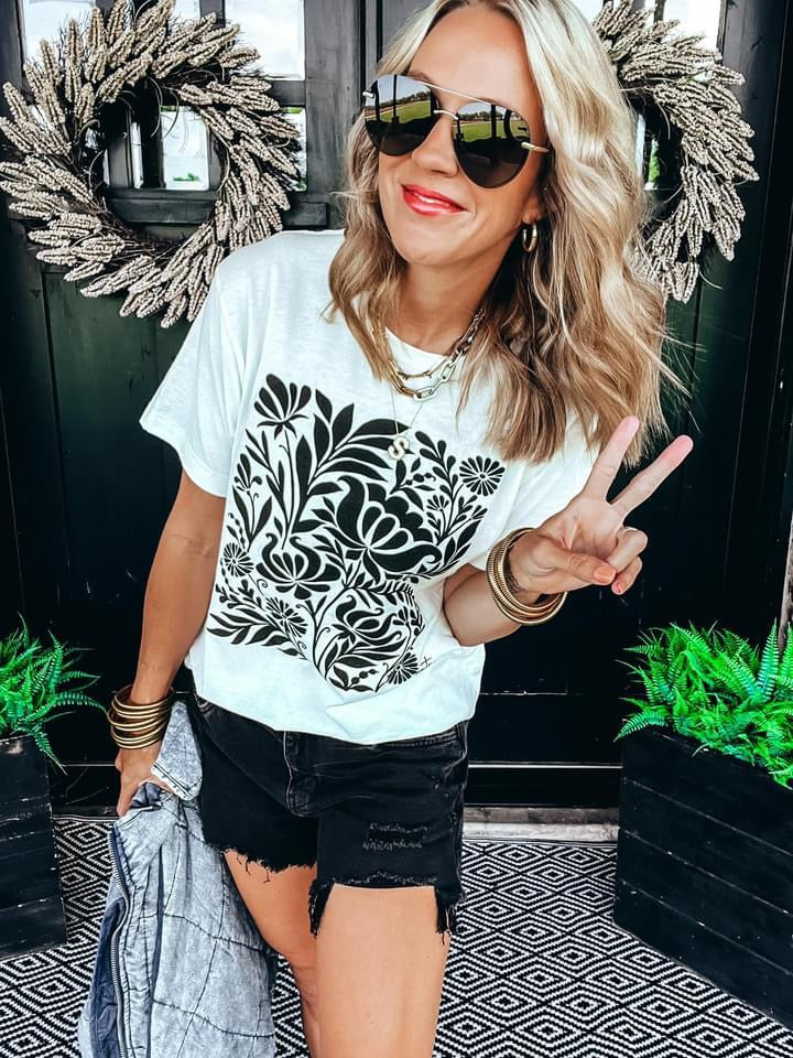 Black Bouquet Tee