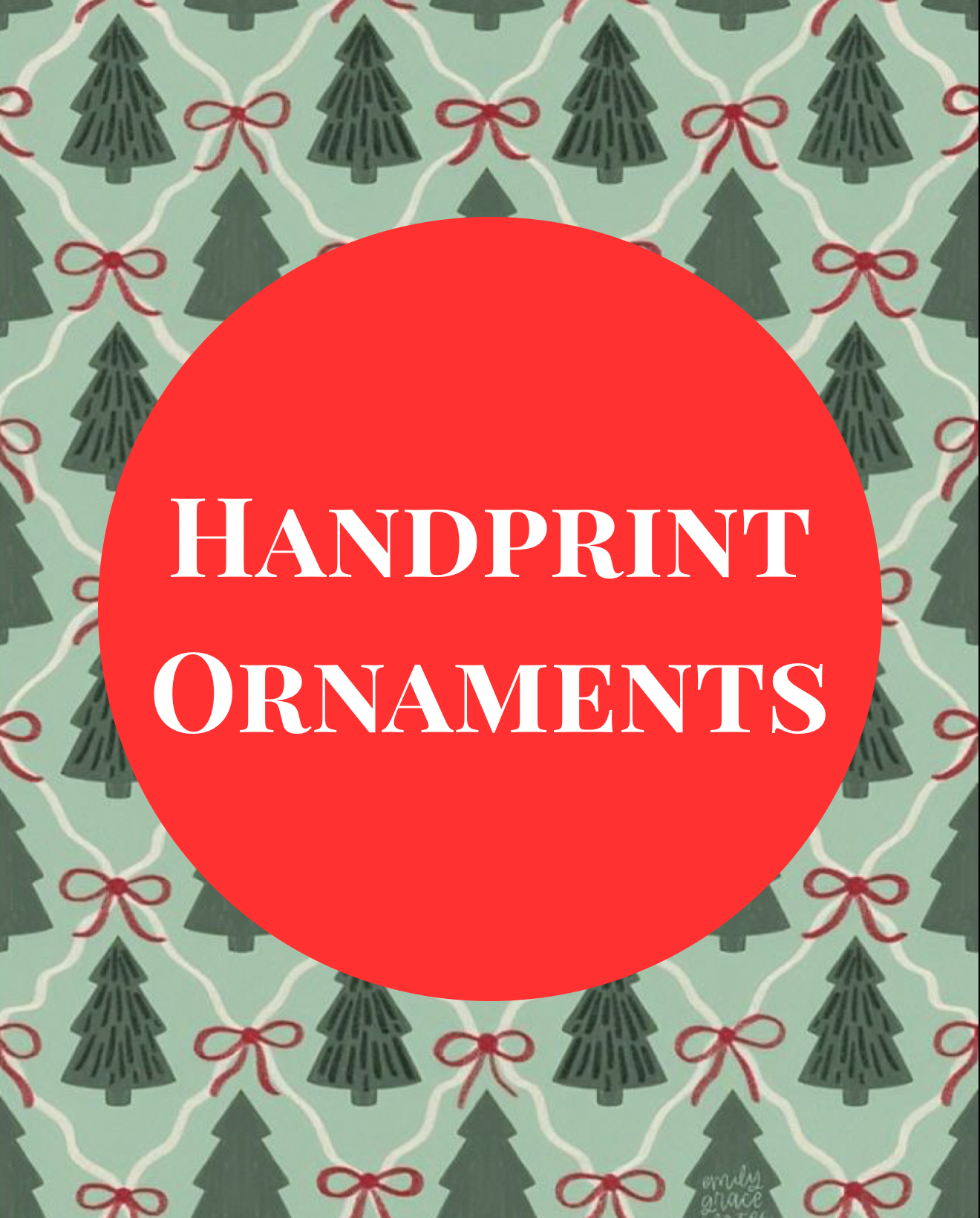 Handprint Ornaments