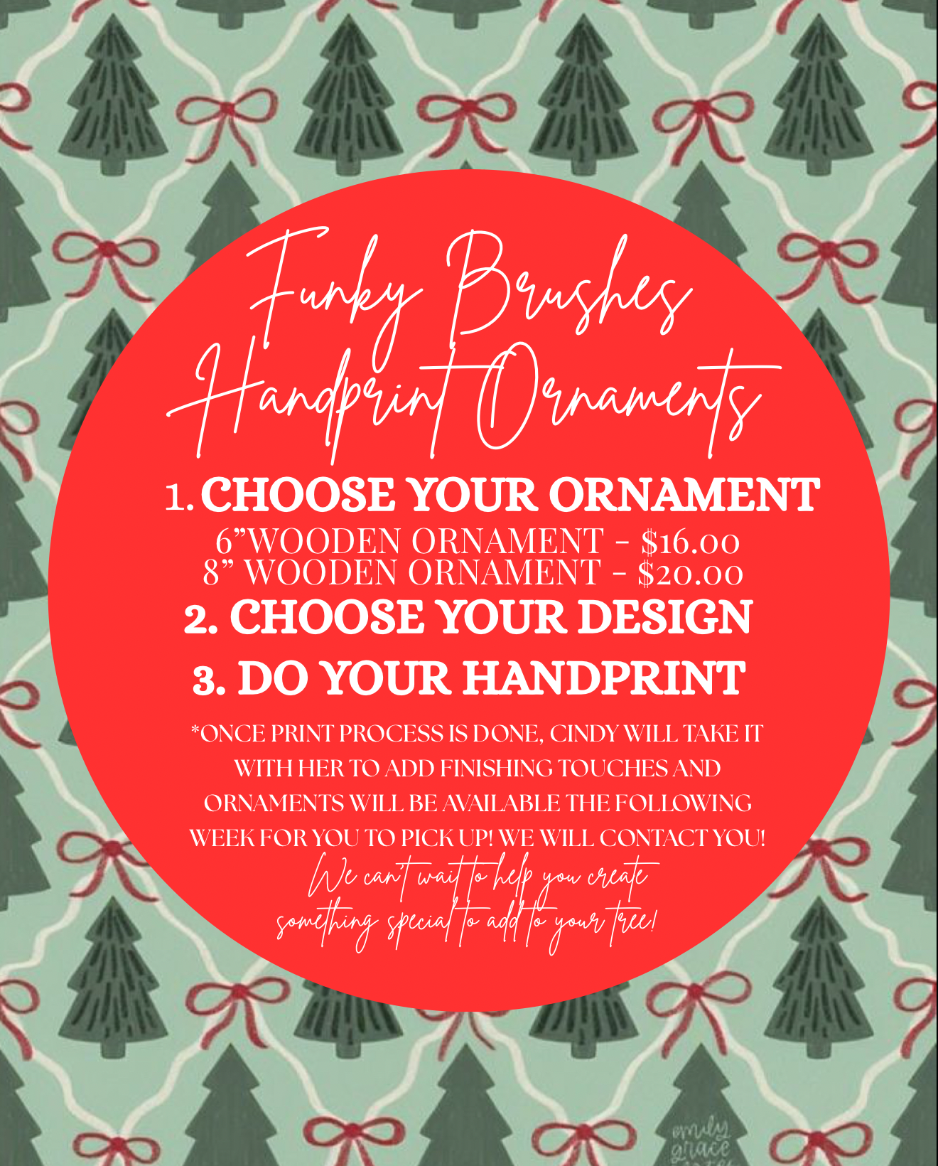 Handprint Ornaments