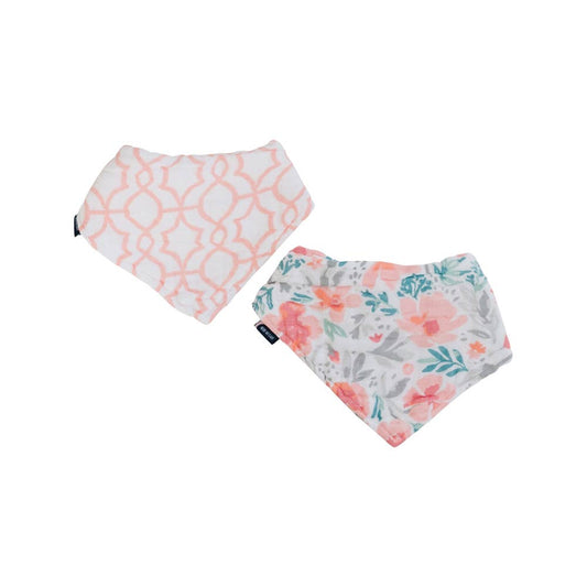 Floret + Trellis Bandana Bib Set