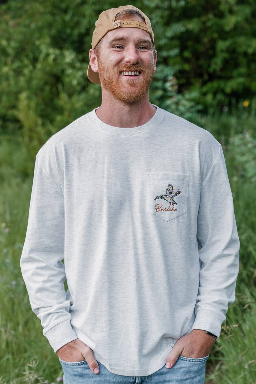 Pintail Triangle Diving Duck - L/S - Ash Grey