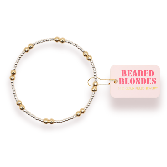 Leah Bracelet in Silver with Gold