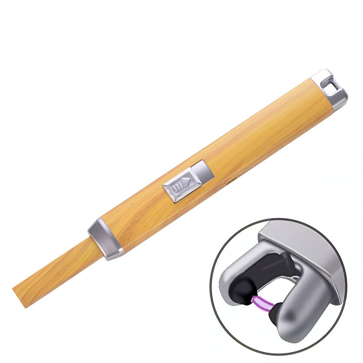 USB Arc Spark Lighter: Wood