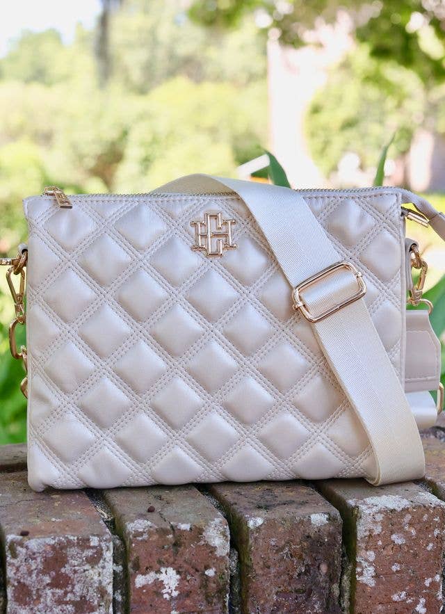 Ariana Crossbody (Pearl Quilted)