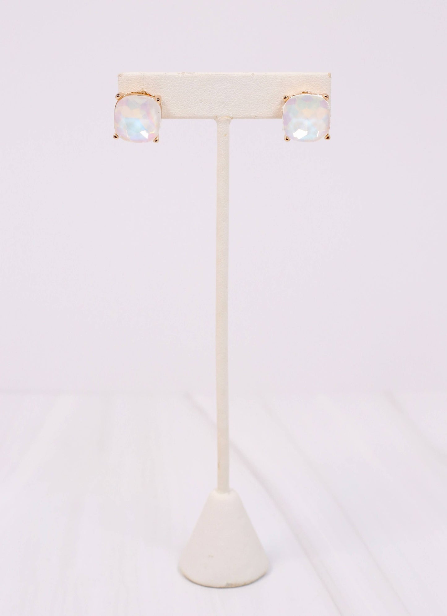 Julien Stone Stud Earring WHITE OPAL