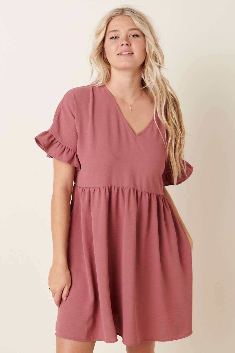 Airflow Dolman Dress (Mulberry)