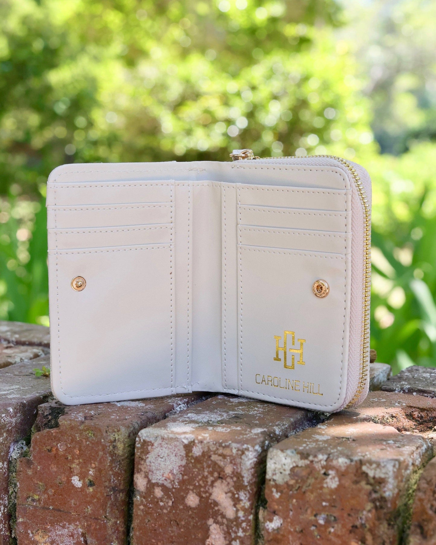 Nadine Zippered Wallet Shimmer Champagne