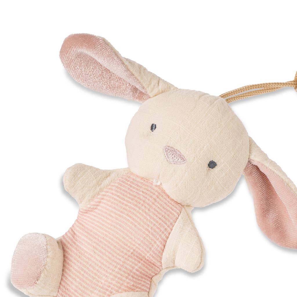 Bitzy Pal Natural Rubber Pacifier & Stuffed Animal: Cow