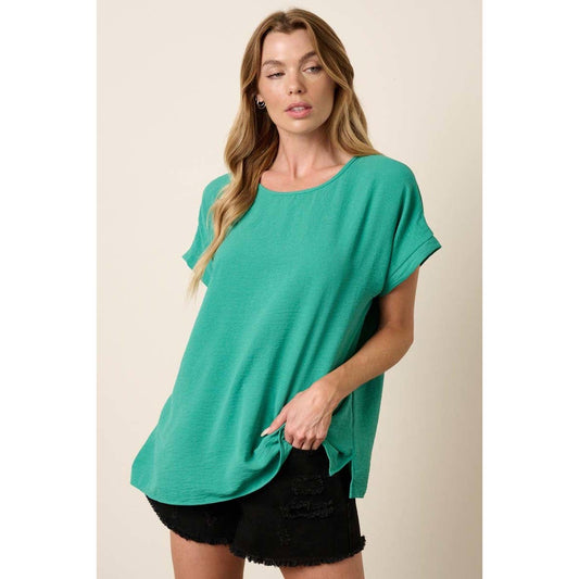 Calla Airflow Short Sleeve Top (Paris Green or Magenta)