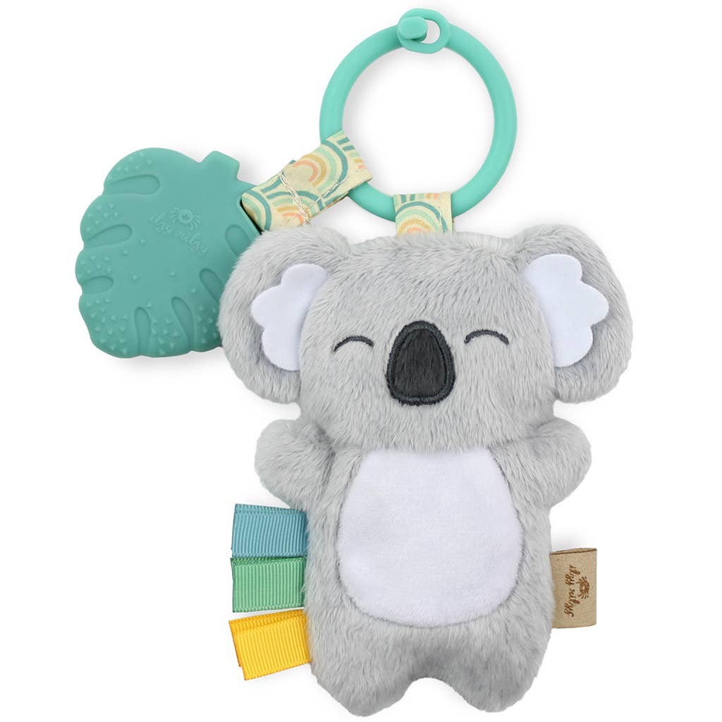 Itzy Pal™ Plush + Teether: Rainbow