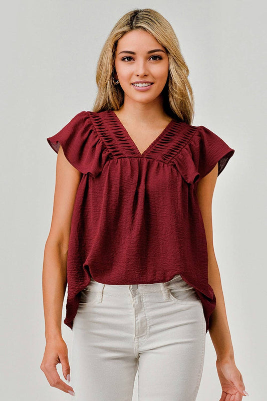 The Emily Top (Maroon)