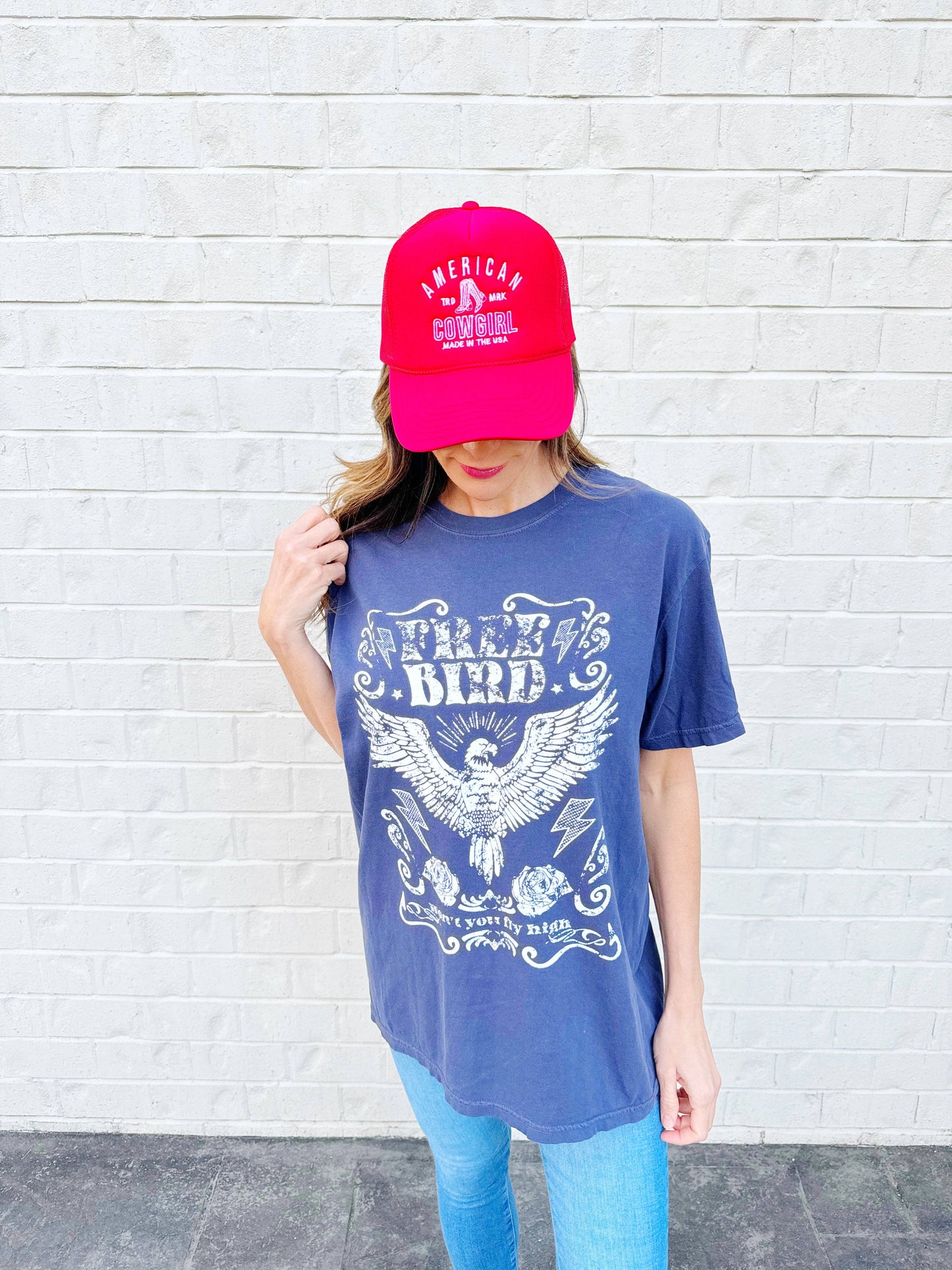 Free Bird Navy Tee