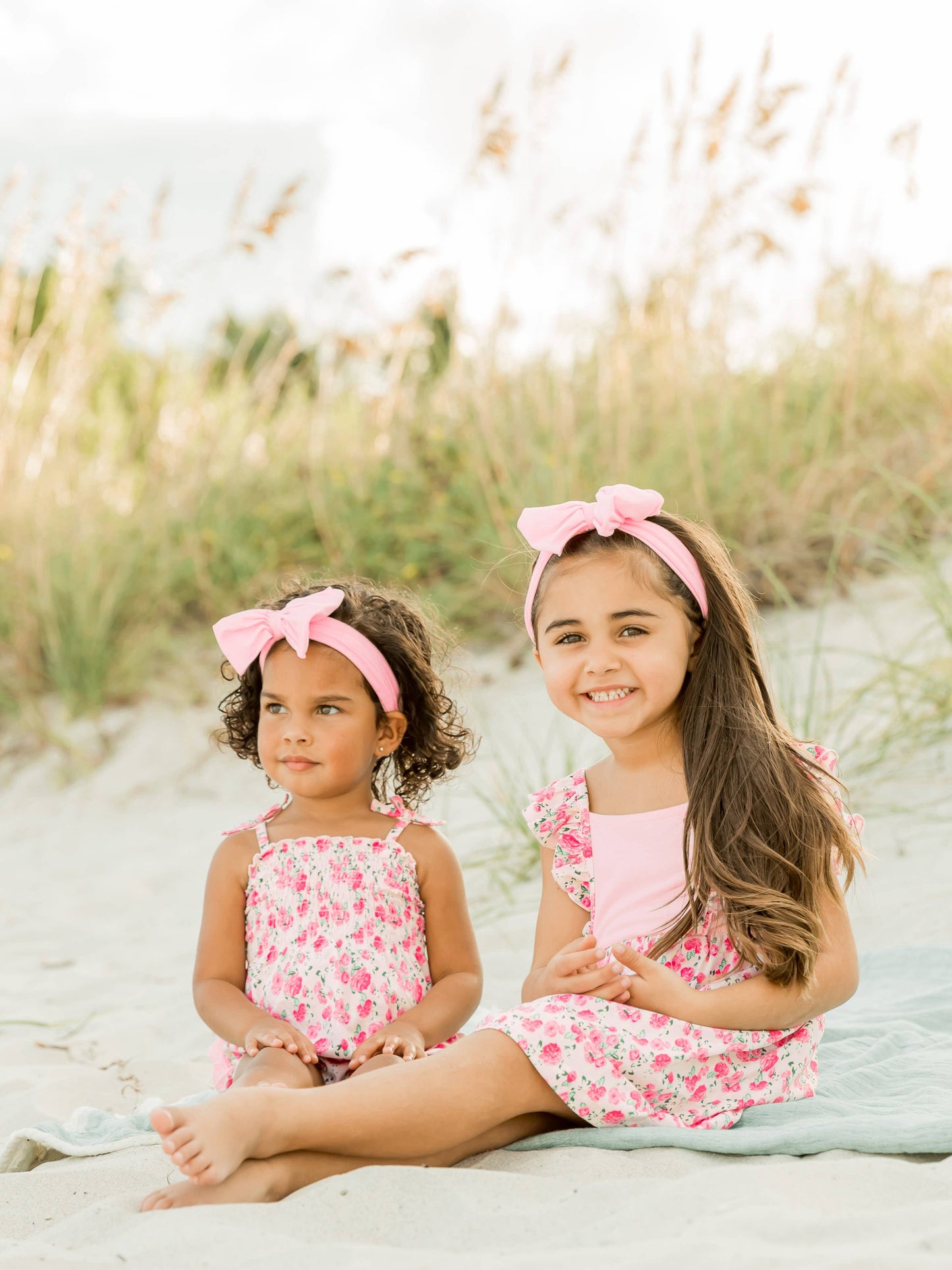 English Roses Ruffle Strap Mixed Print Dress