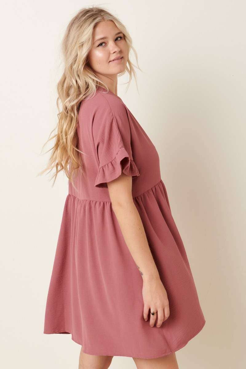 Airflow Dolman Dress (Mulberry)