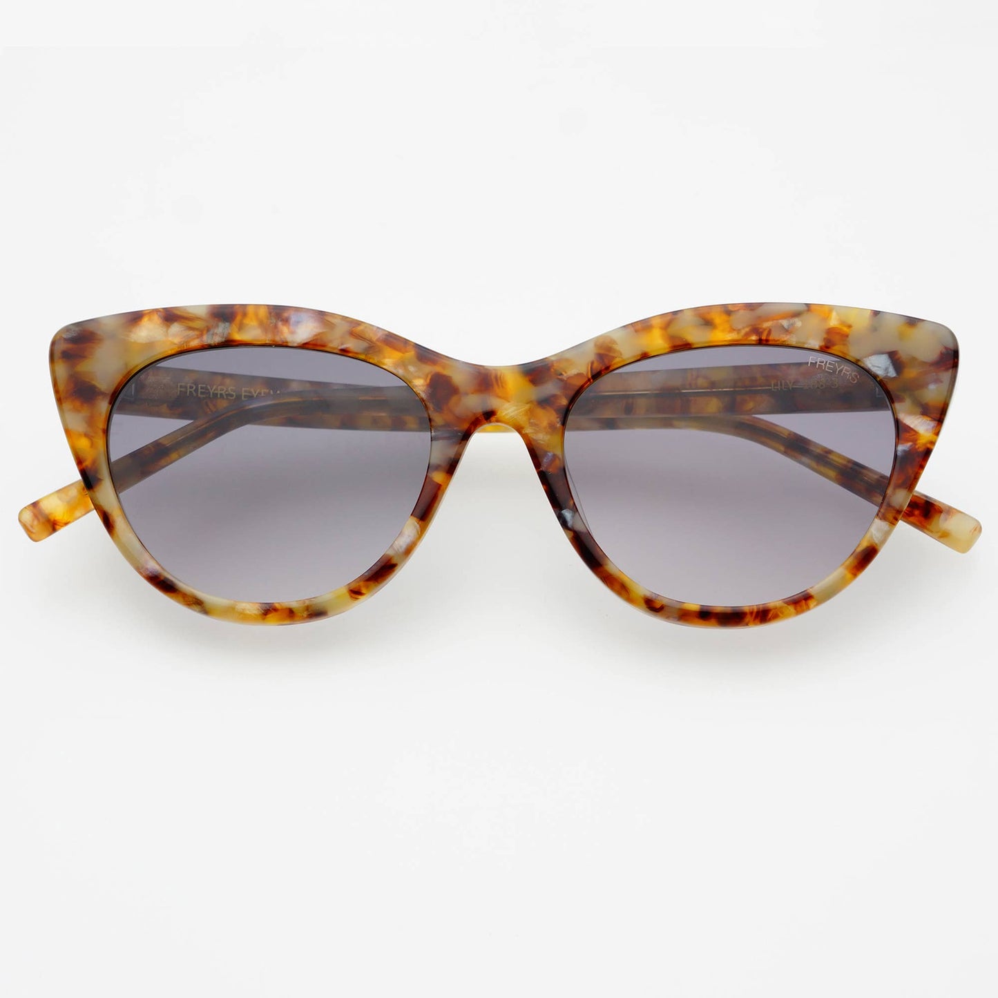 Lily Acetate Womens Cat Eye Sunglasses : Brown Pearl / Gray