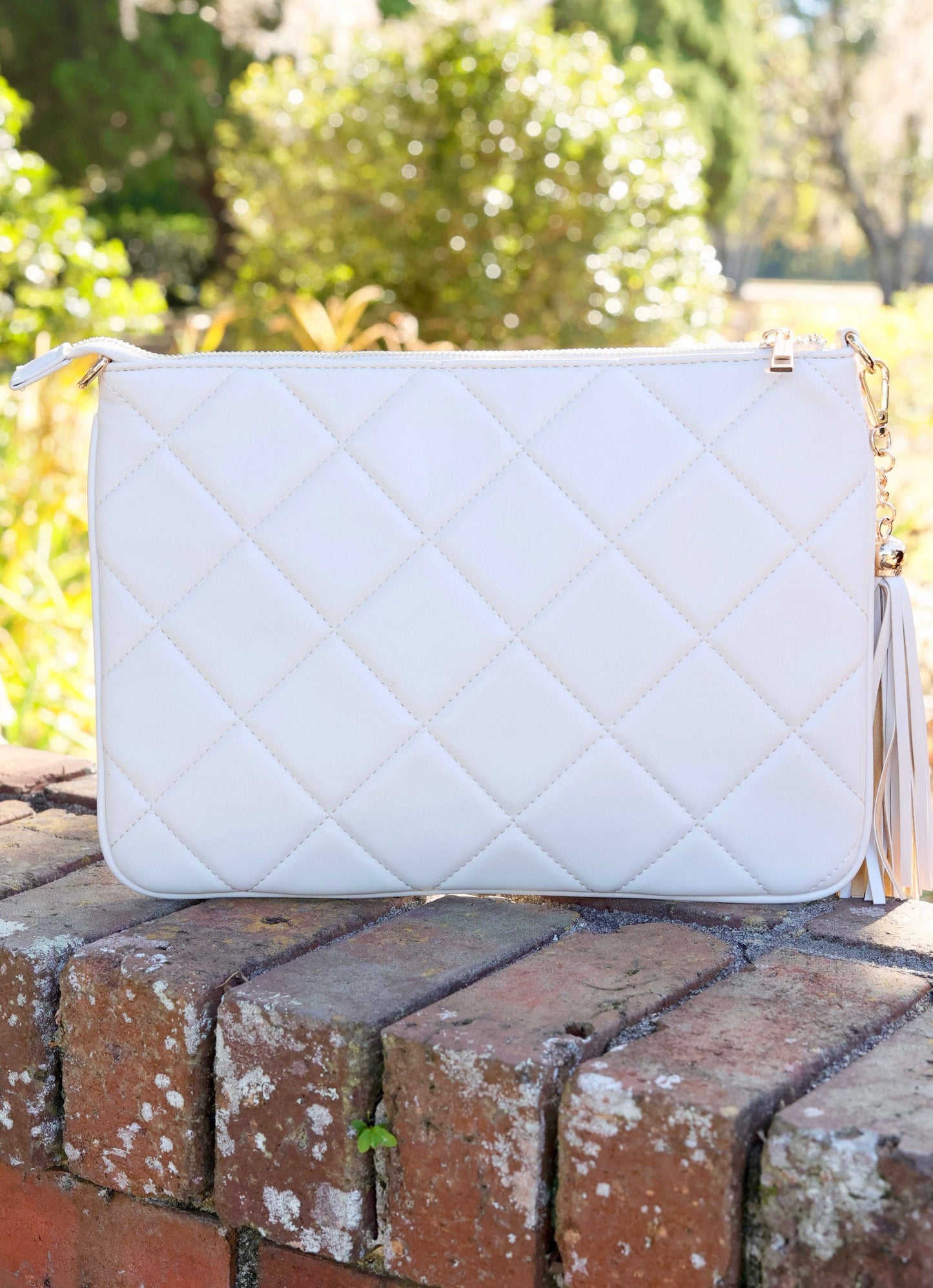 Madelyn Clutch/Crossbody CREAM QUILTED