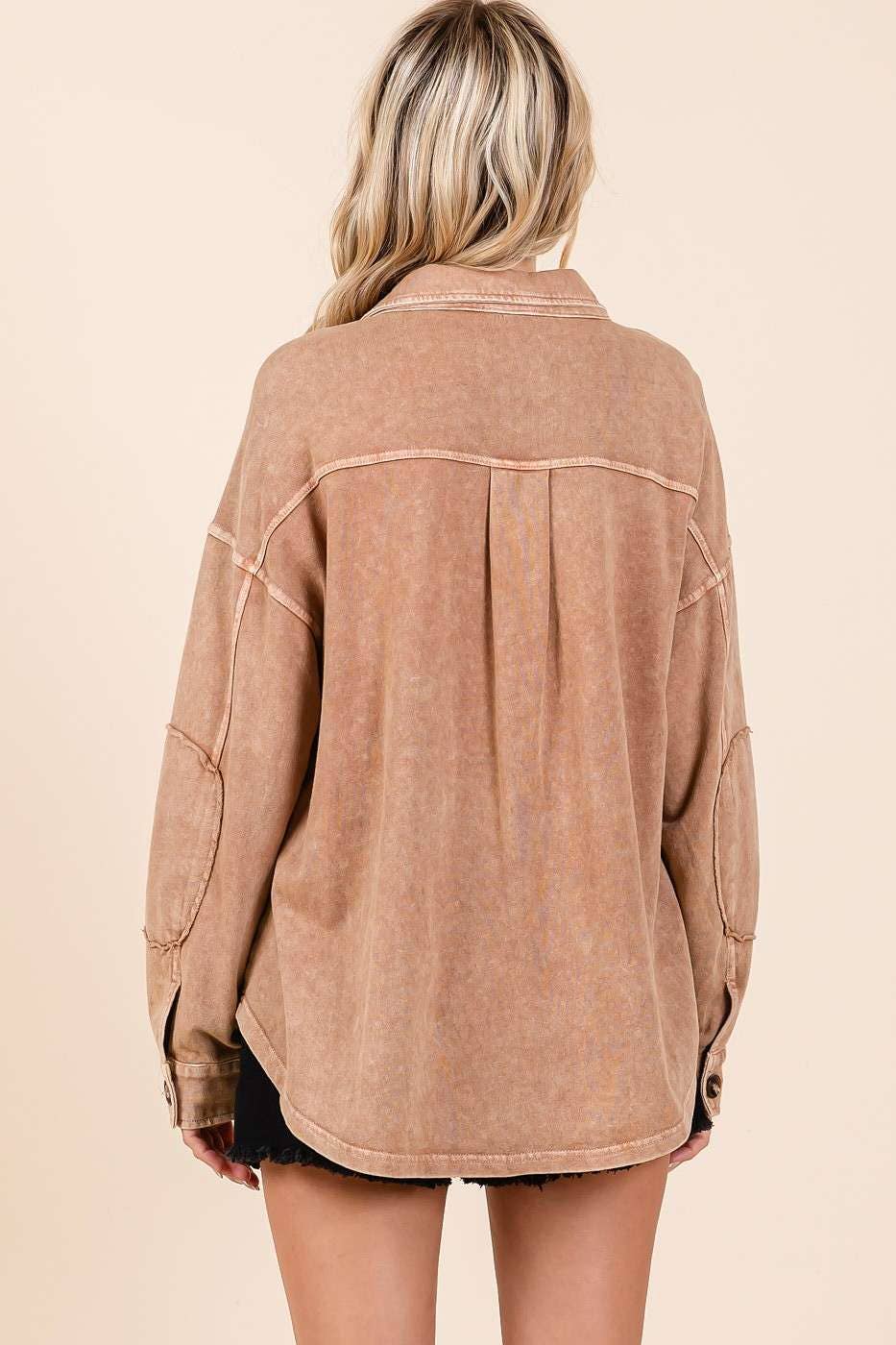 The Sara Shacket Top