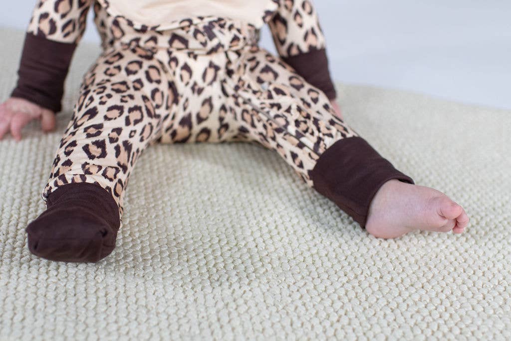 Classic Leopard  - LS Convertible Zip PJs