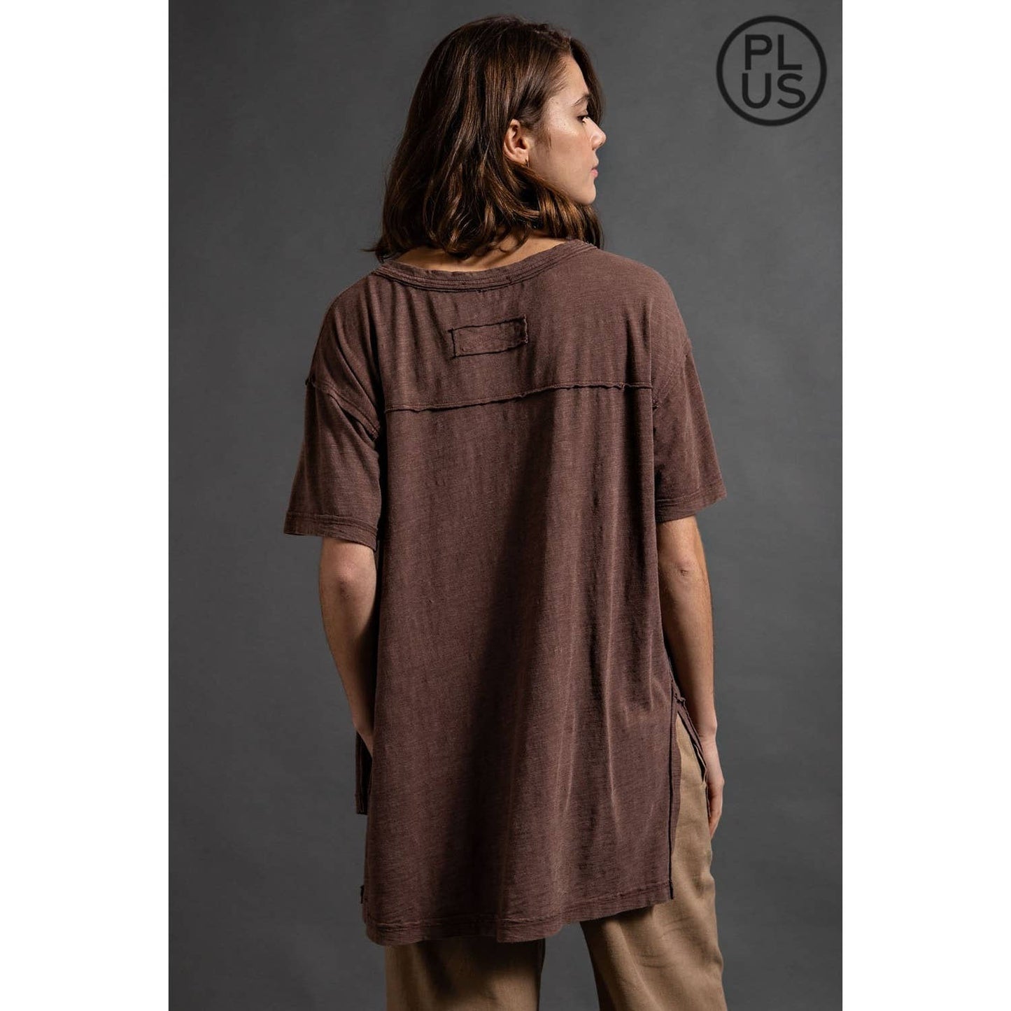 Mineral Washed Top (Brown)