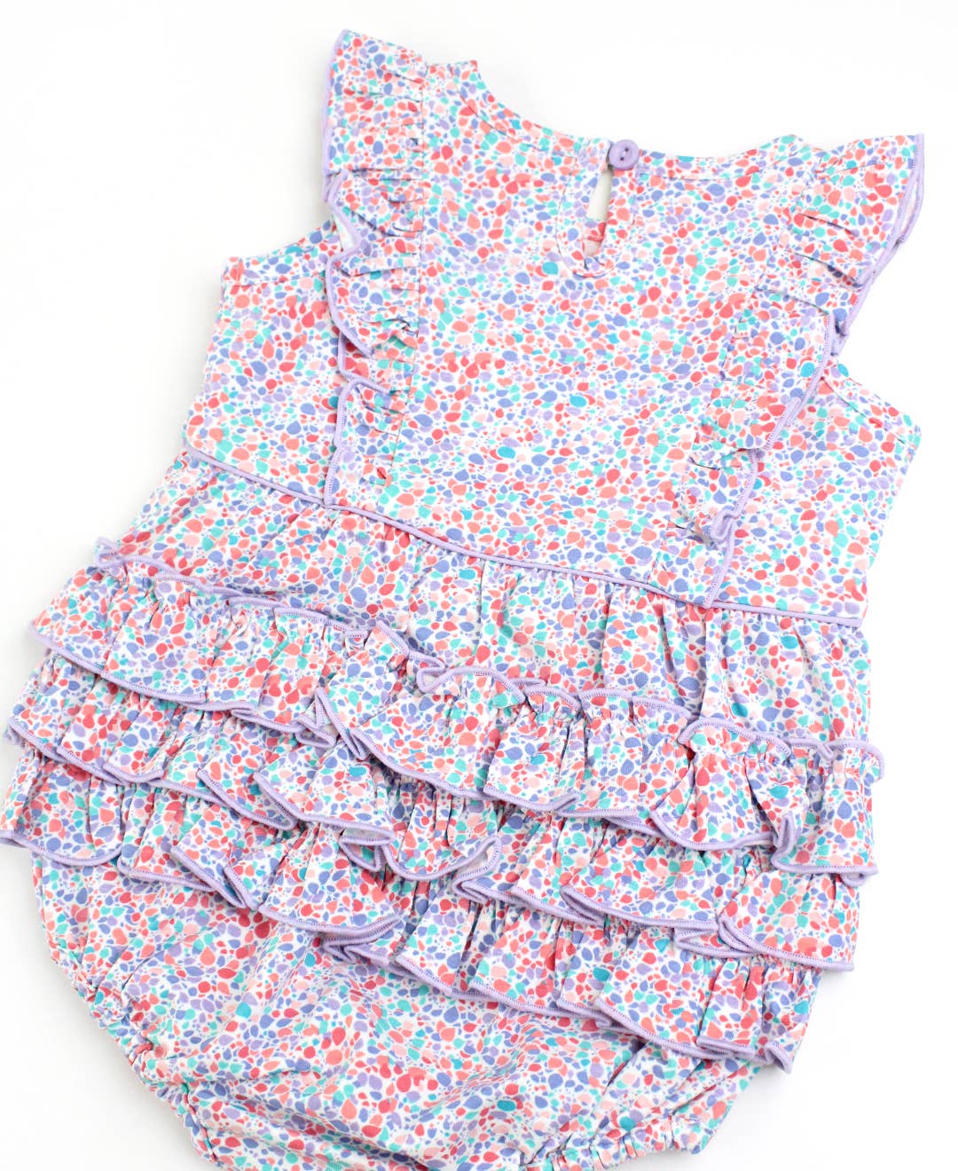 Candy Confetti Knit Sleeveless Waterfall Romper