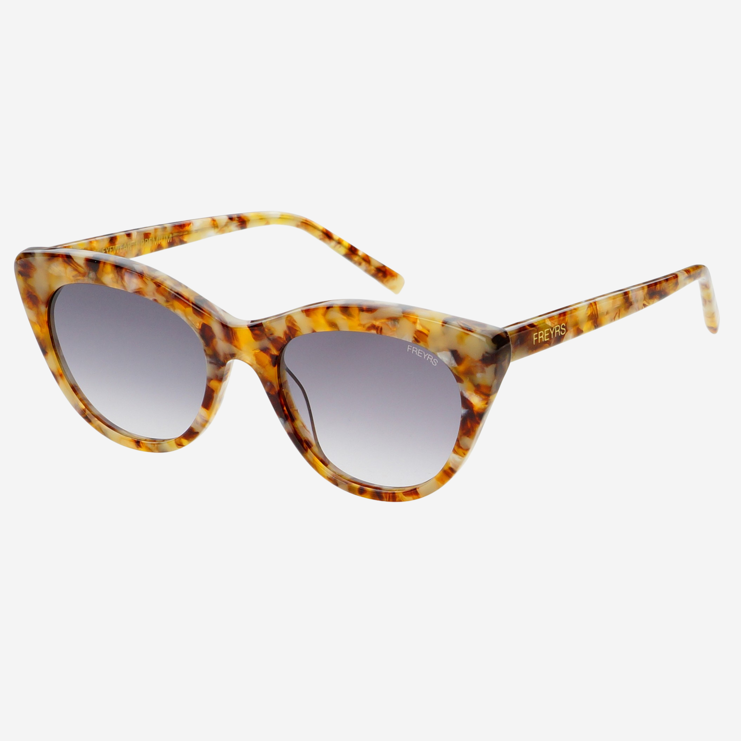 Lily Acetate Womens Cat Eye Sunglasses : Brown Pearl / Gray