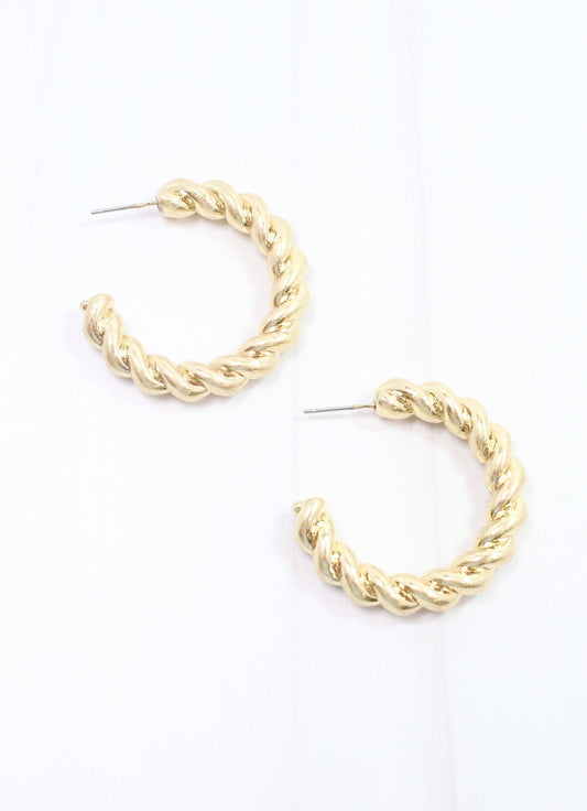 Berkeley Twisted Hoop Earring